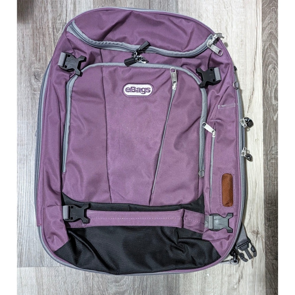 eBags Mother Lode Weekender Convertible Backpack Purple EB2146-19 Carry On Bag